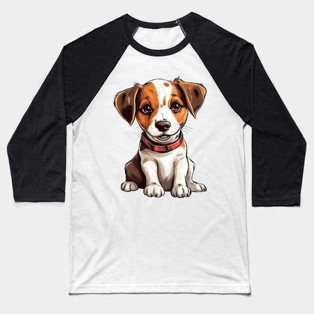 Baby Jack russel Baseball T-Shirt by RosaliArt